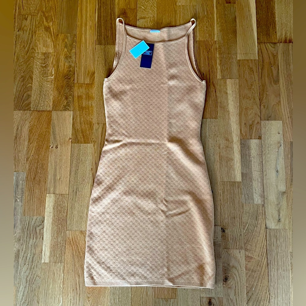 NWT Abercrombie dress, tangerine orange color; never worn. Size small.